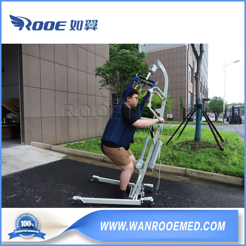 Dg203 Elderly Full Body Stand Aid Battery Power Patient Transfer Lift for Wheelchair and Bed
