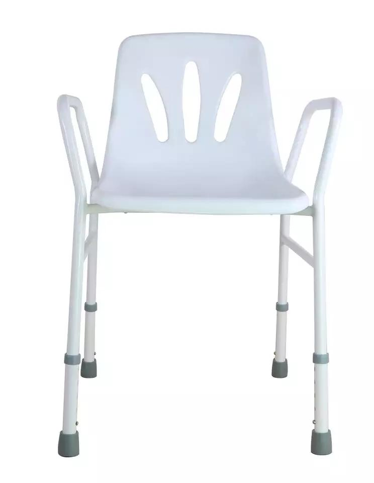 Bathroom Safety Height Adjustable Bath Chair Seat with Back for Elderly
