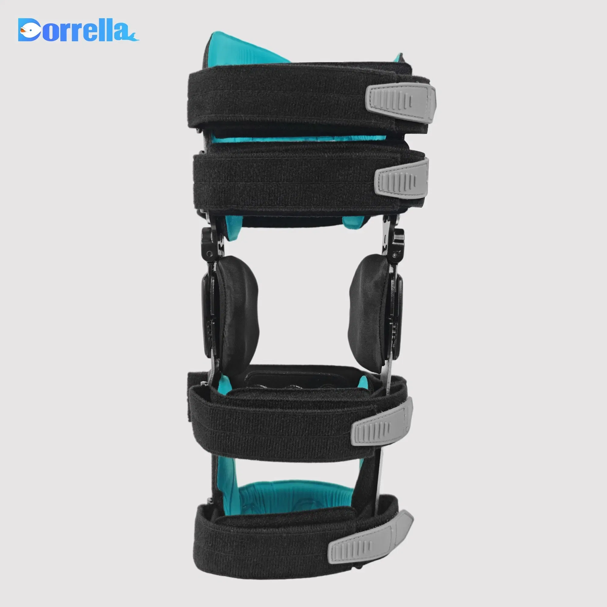 Hinged Leg Immobilizer Orthopedic OA Knee Brace Stable Metal Shell for Physical Therapy Knee Brace