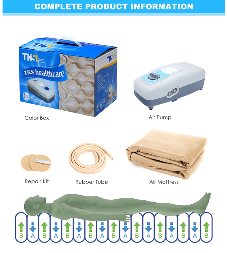 Beige Color Hospital Pressure Relief Low Toxic PVC Pad Inflatable Medical Air Mattress