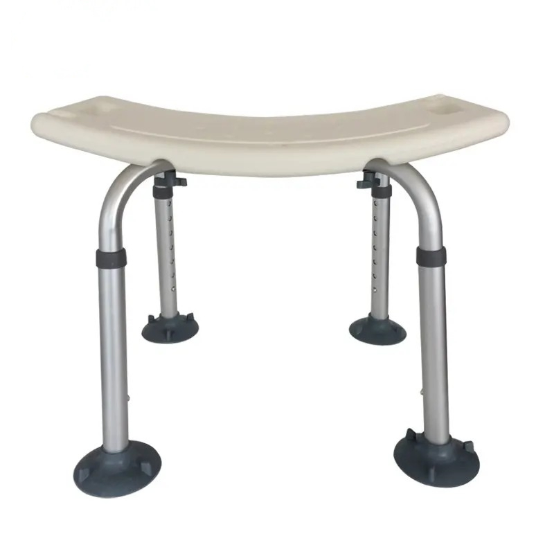 Non Slip Bath Chair Bench Aid Bathroom and Shower Chair Folding Chairs Stool Height Adjustable Toilet Seat for Elderly