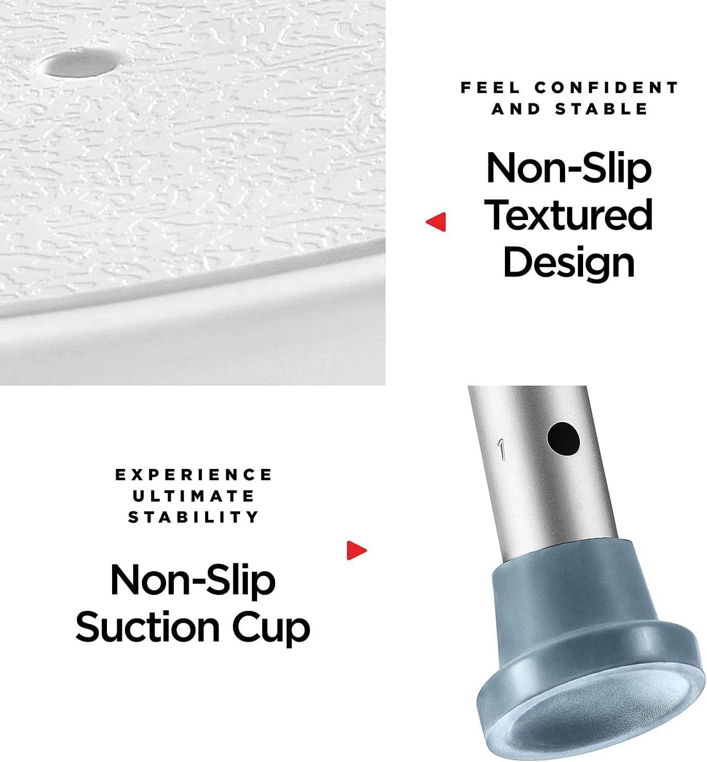 Adjustable Shower Chair 150kg Weight Capacity Suction Feet Bath Seat Bathroom Safety Equipment