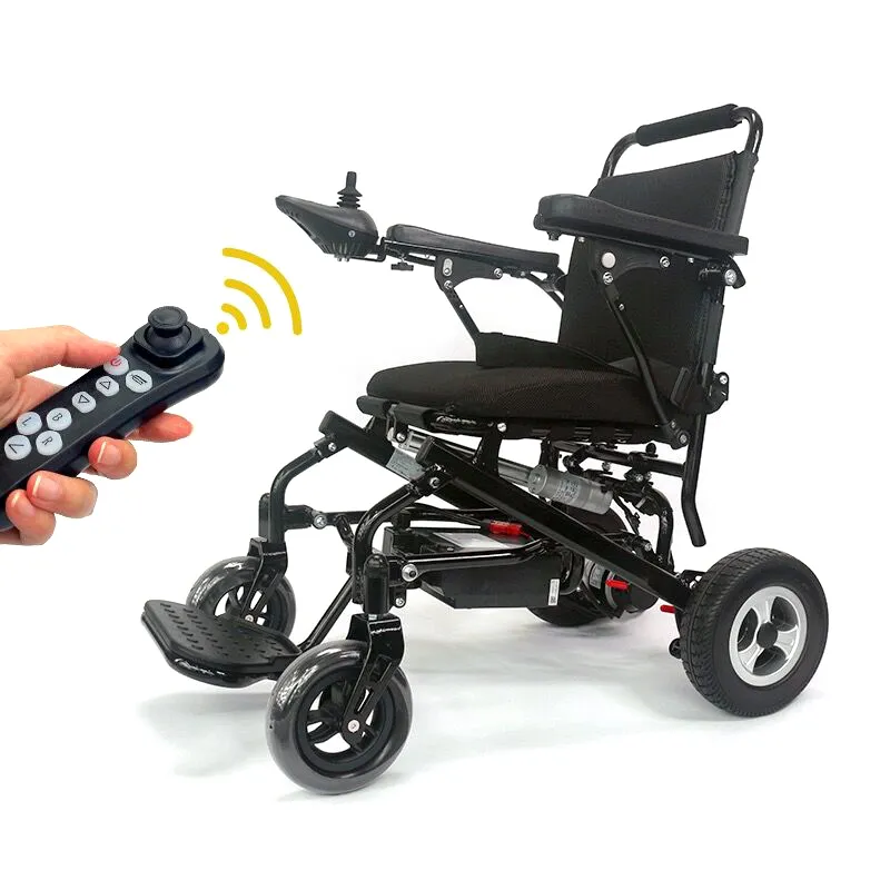 Electric wheelchair with remote