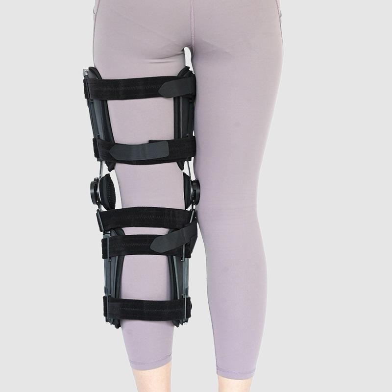 Angle Adjustable Knee Brace Orthopedic Hinged Knee Brace ROM Medical Knee Support