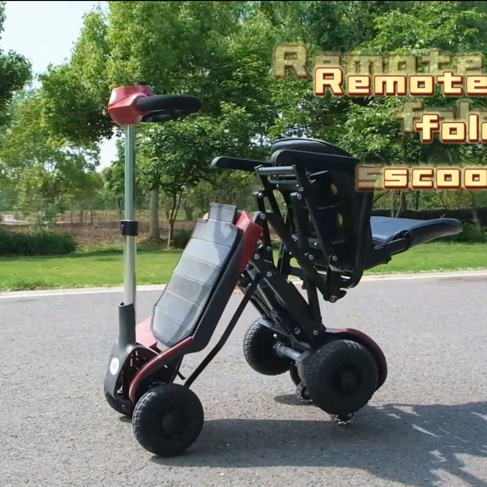 Jbh Factory Direct Selling Cheap Price Aluminium 4 Wheels Power Folding Electric Scooter with Mobility Motor