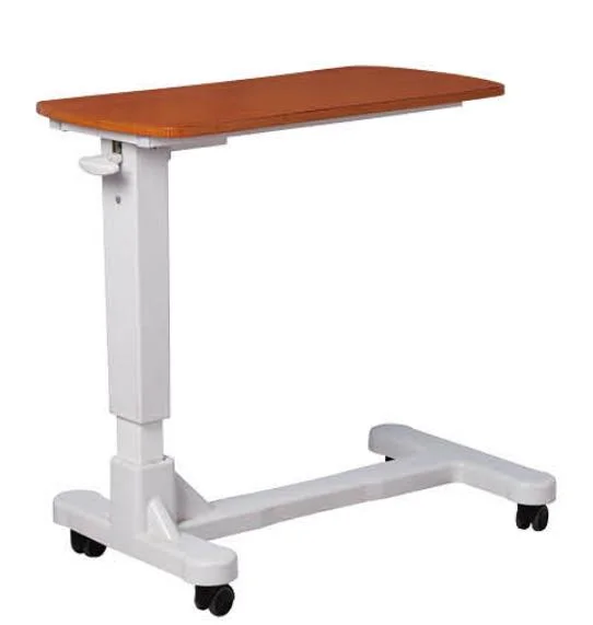 Hospital Furniture Patient Bedside Table Promotion Overbed Medical Hospital Bed Dining Table Adjustable