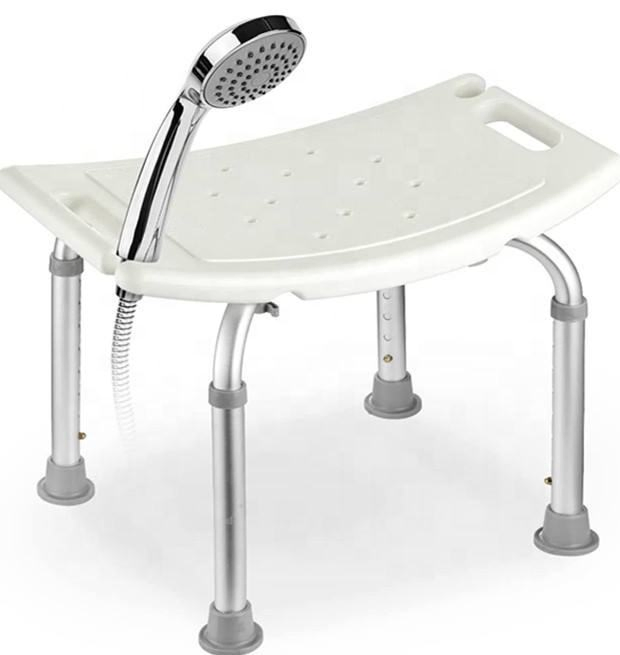 Adjustable Shower Chair 150kg Weight Capacity Suction Feet Bath Seat Bathroom Safety Equipment