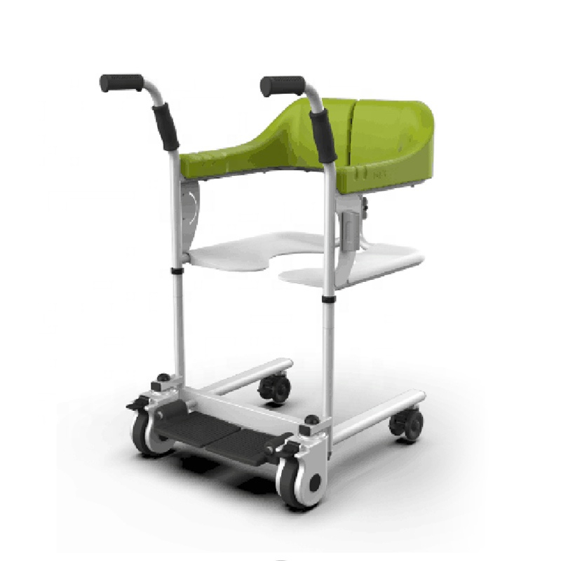 Healthcare Aid Moving Machine Patient Lift Commode Transfer Wheelchair