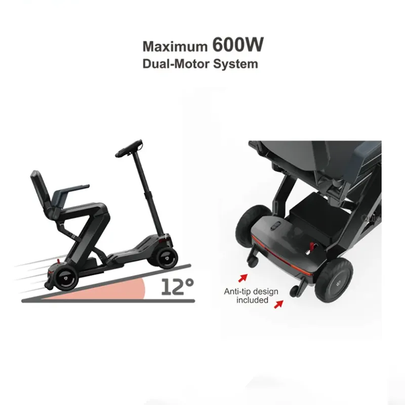 Automatic Folding Electric Mobility Rollator 3