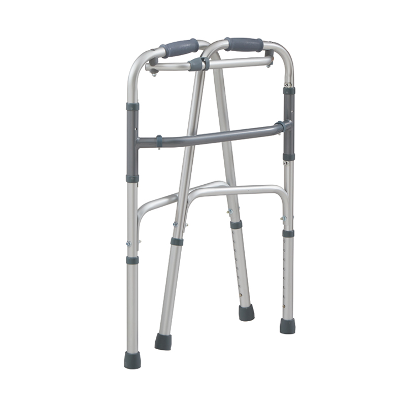 Collapsible Mobility Frame Steel Cross Bar Walking Aids for Disabled