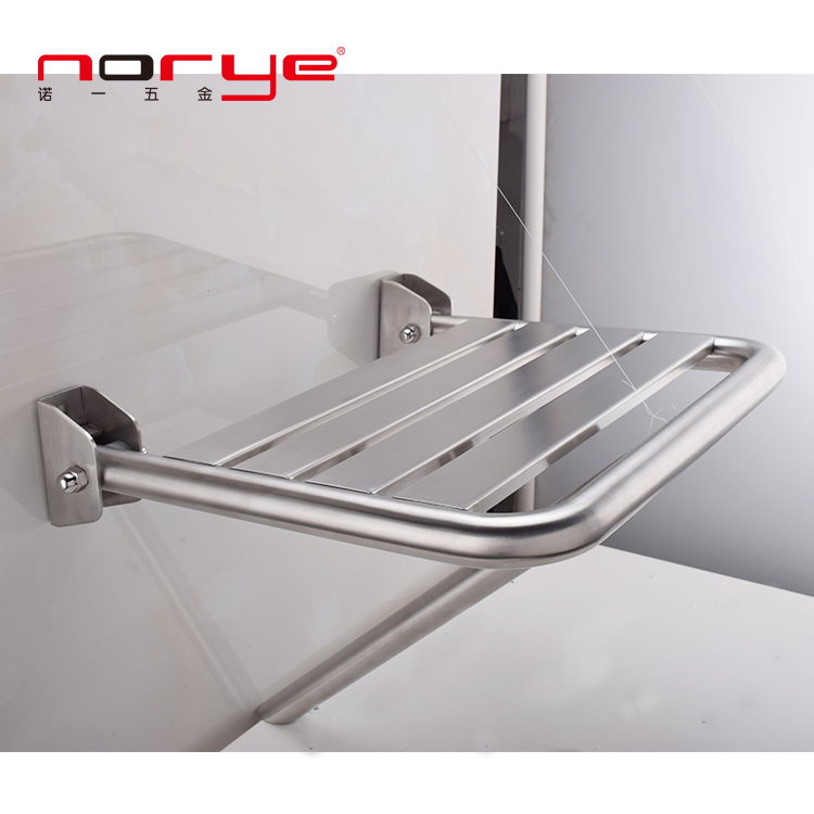 Folding Wall Stool Bathroom Shower Seat Bath Stool Aisle Chair Wall-Mounted Elderly Disabled Anti-Slip Safety Shower Chair
