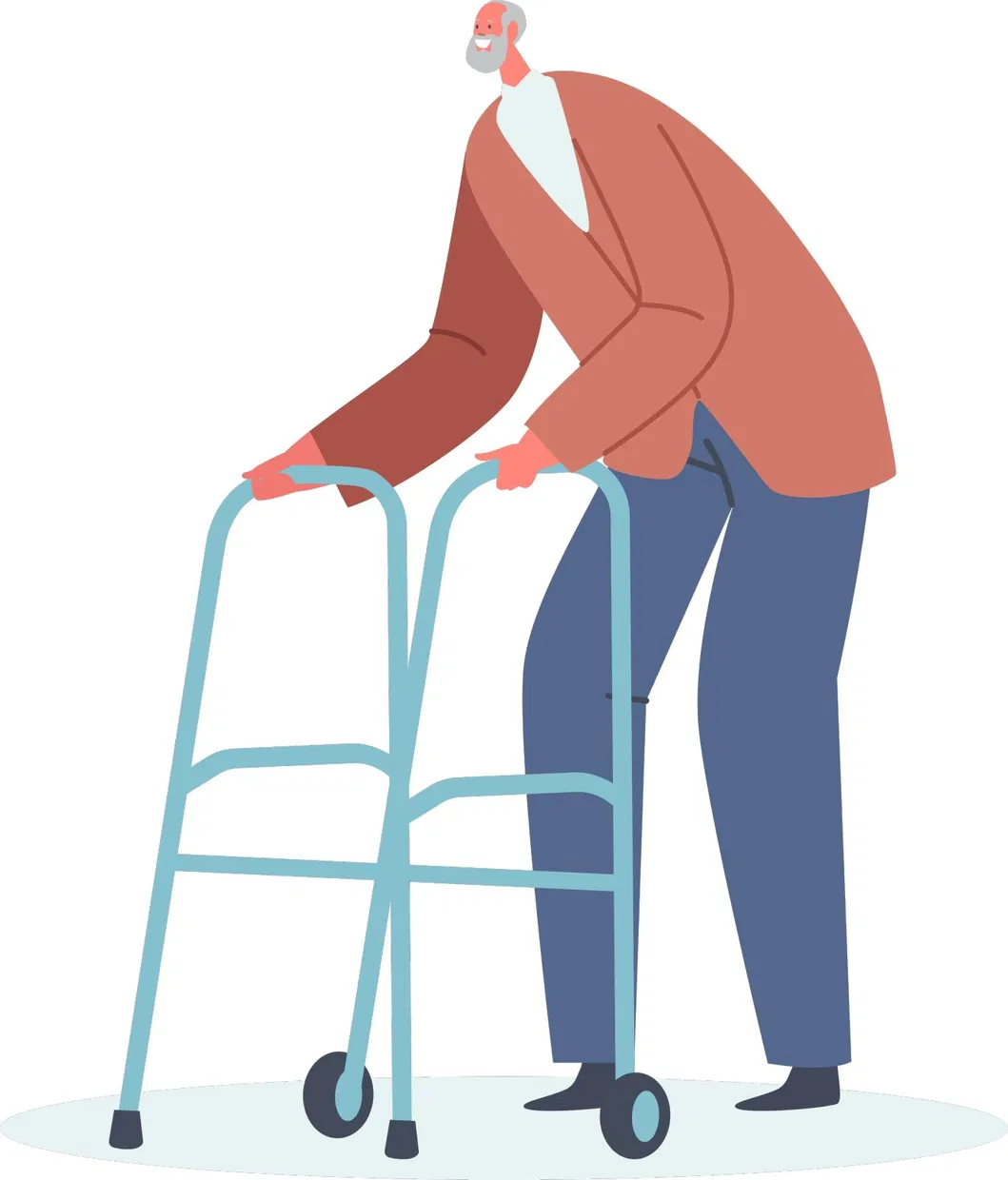 Ligero Y Plegable Patient Lift Andador