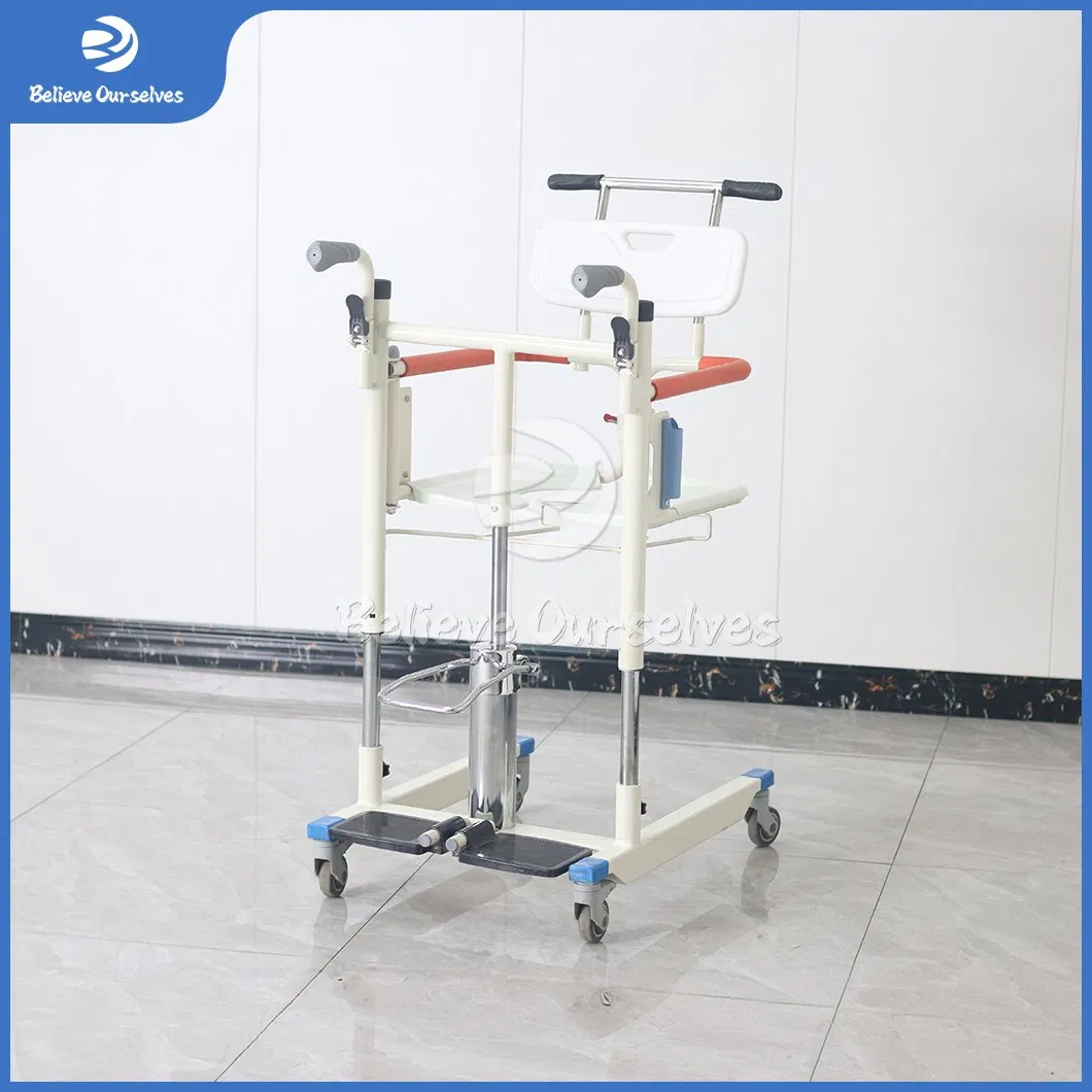 Huaren Medical equipment Hospital Furniture Distributor Paralyzed Patient Lifter China Ywj-02 Handle Control Operation Multifunction Patient Transfer Lift