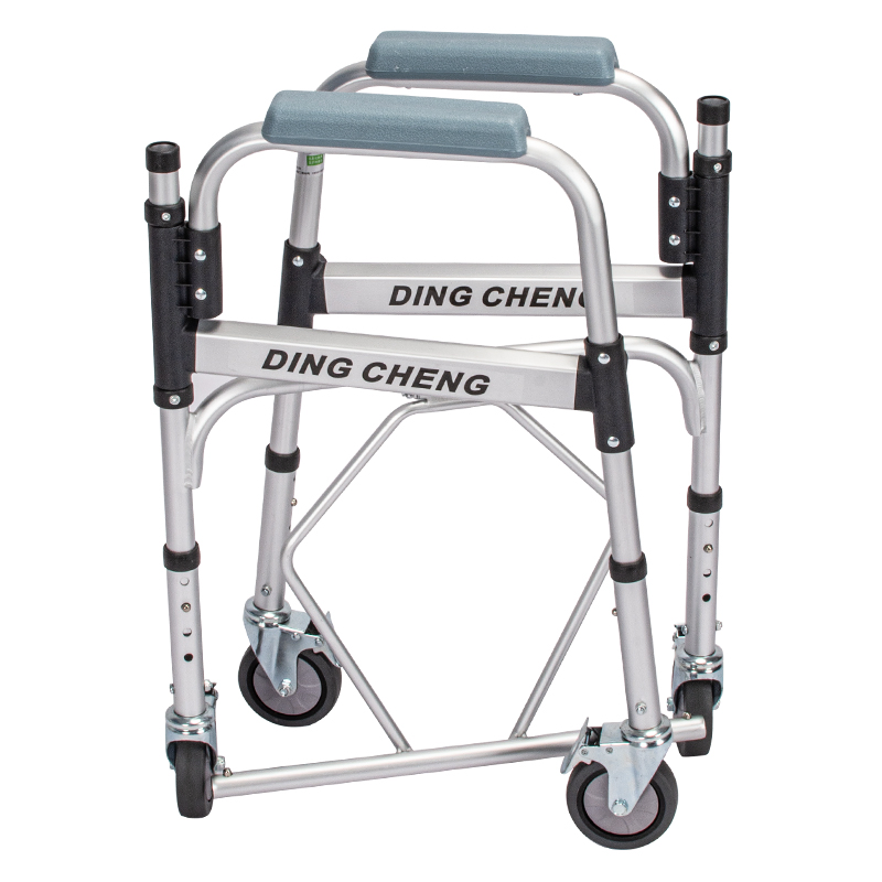 Dl-6023 Flip Design Medical Toilet Elderly/Adult/Patient Rolling Wheelchair Commode Toilet Wheel Chairs for Disabled