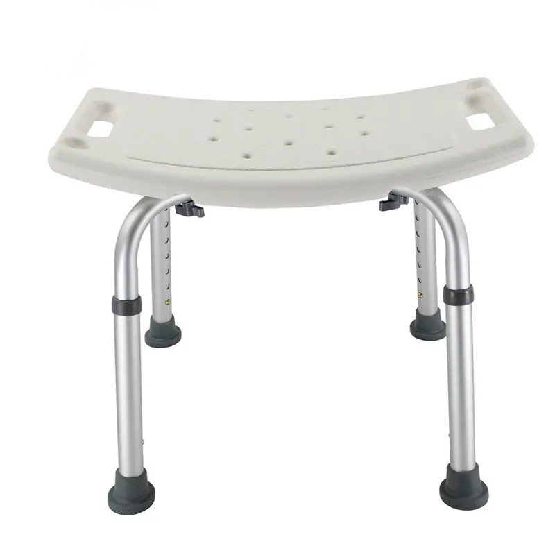 Non Slip Bath Chair Bench Aid Bathroom and Shower Chair Folding Chairs Stool Height Adjustable Toilet Seat for Elderly