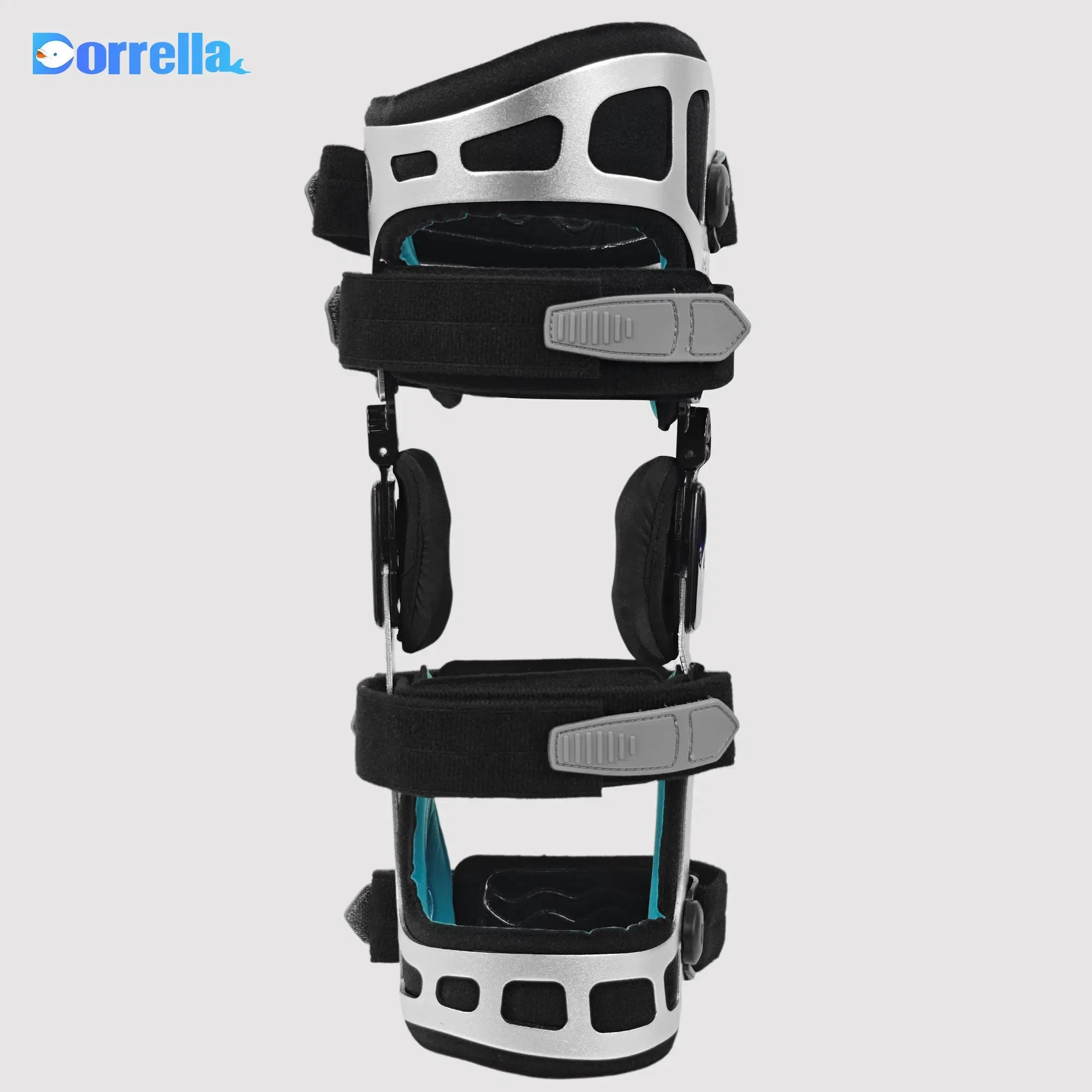 Hinged Leg Immobilizer Orthopedic OA Knee Brace Stable Metal Shell for Physical Therapy Knee Brace