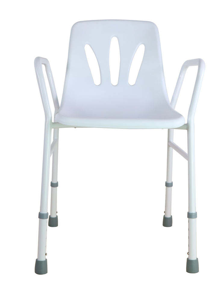 Bathroom Safety Height Adjustable Bath Chair Seat with Back for Elderly