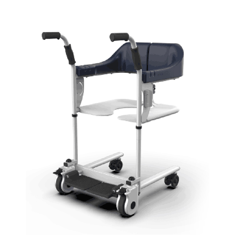 Steel Handicapped Transfer Chair with Commode