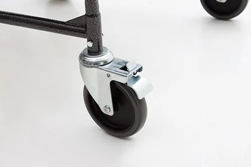 Rear castor with brake