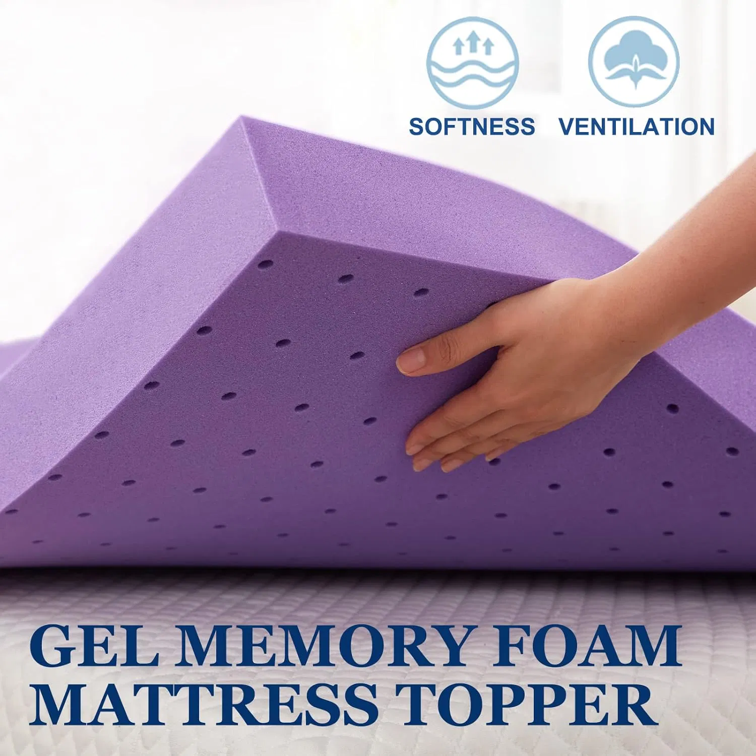 Breathable Memory Foam Mattress - Pressure Relief &amp; Orthopedic Support