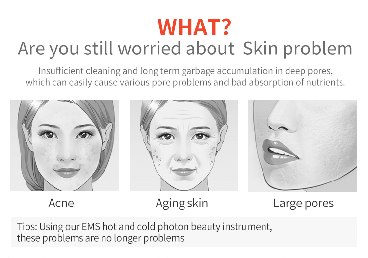 Portable Hot Cold Therapy and Microcurrent Glowing Skin Skincare Tool