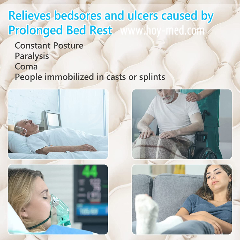 HOY Air Cell Inflatable Anti Decubitus Bedsore Wheelchair Cushion Pressure Relief