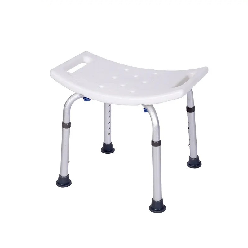 Non Slip Bath Chair Bench Aid Bathroom and Shower Chair Folding Chairs Stool Height Adjustable Toilet Seat for Elderly