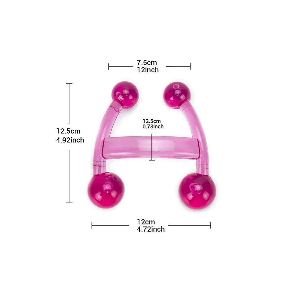 Plastic H-Shaped Massager Relax Muscles Massage Tool Handheld Therapy Massage Tool