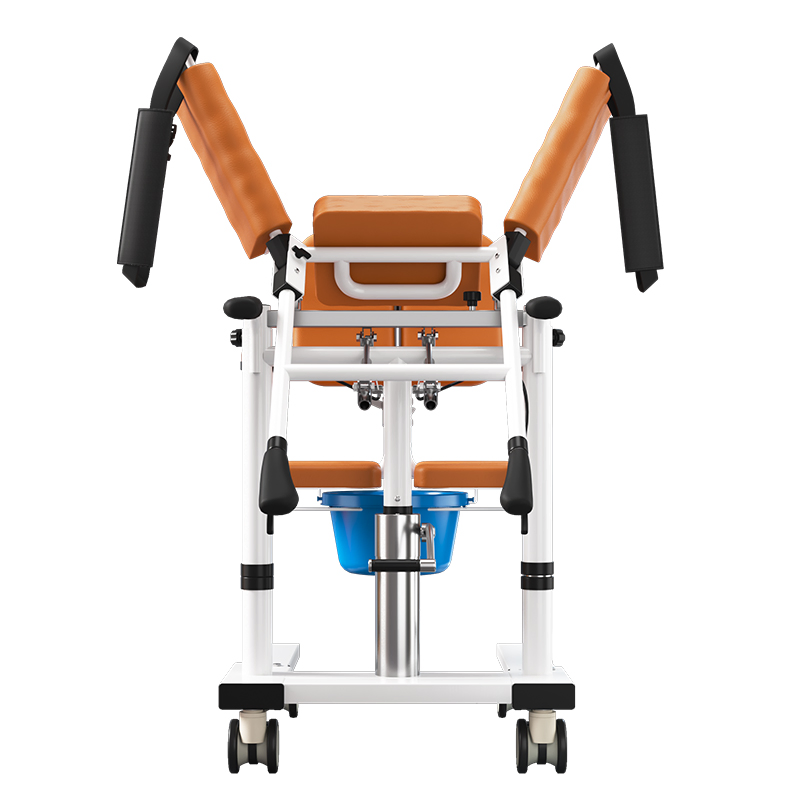 Transfer Lift Commode Combo with Stand-up Aid, TPR Grip, Suitable for Disabled Elderly Home Hospital