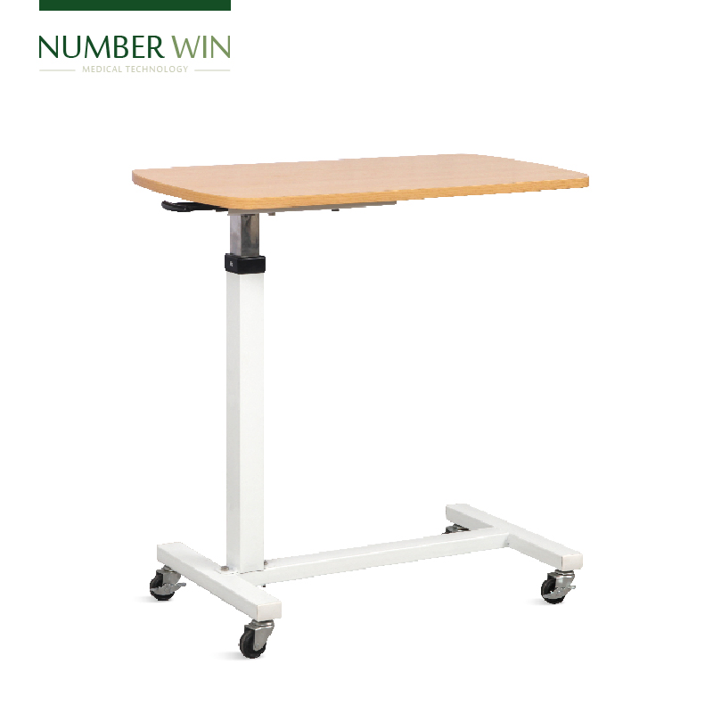Nwh042 Number-Win Factory Direct Wooden Hospital Dining Overbed Table with CE