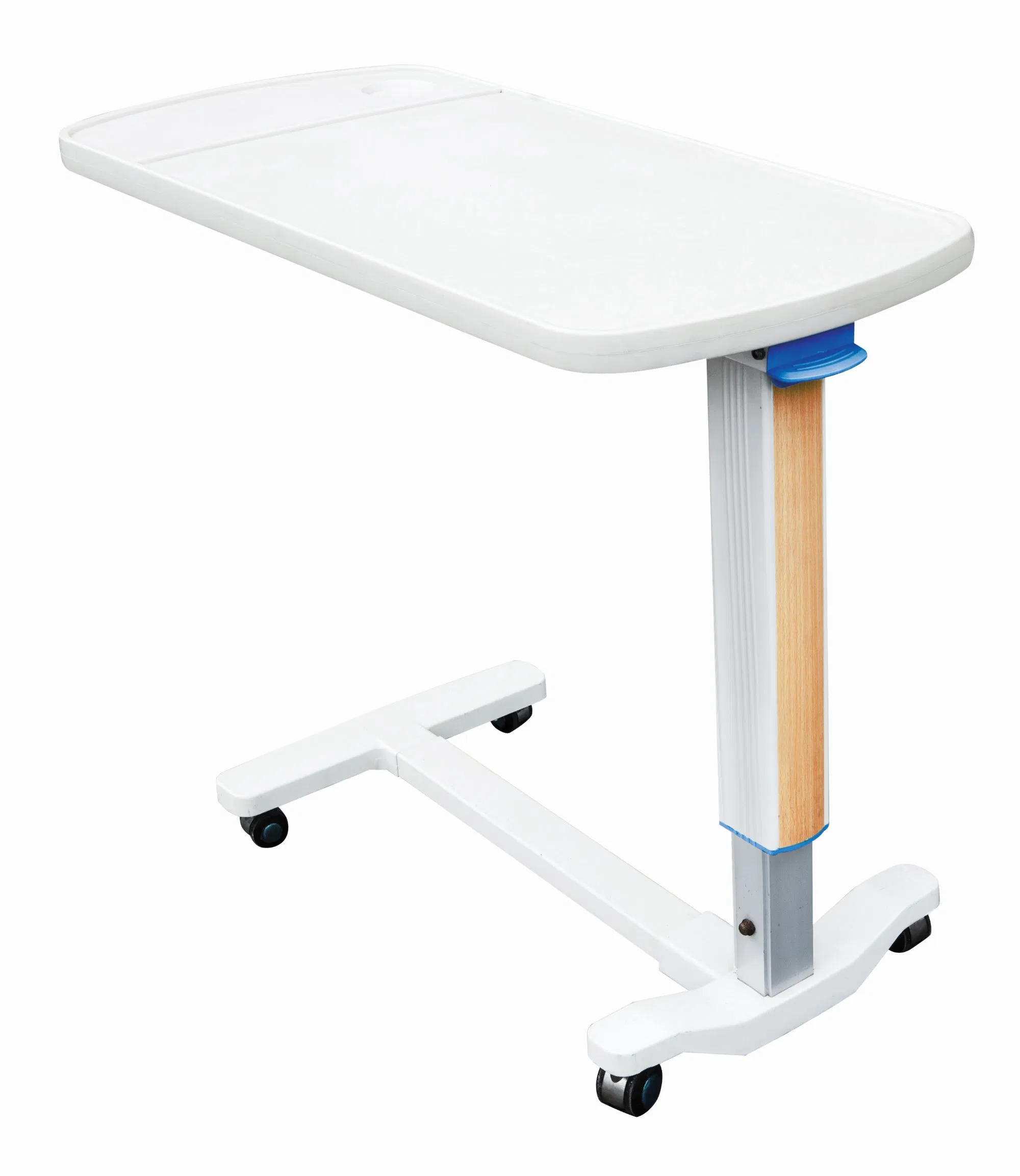 Hospital Overbed Table Movable Bedside Table with Good Quality Gas Spring