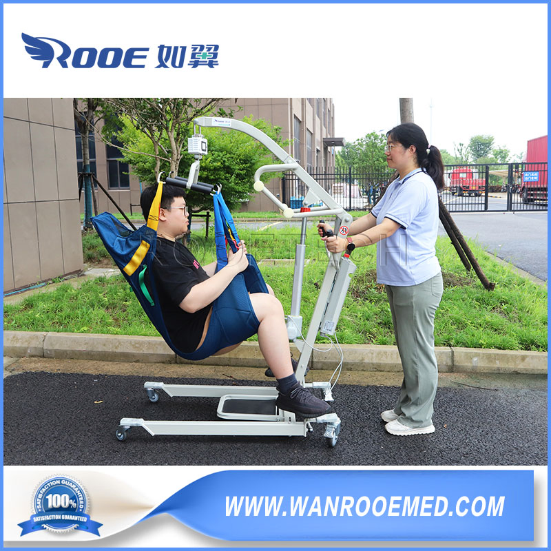 Dg203 Elderly Full Body Stand Aid Battery Power Patient Transfer Lift for Wheelchair and Bed