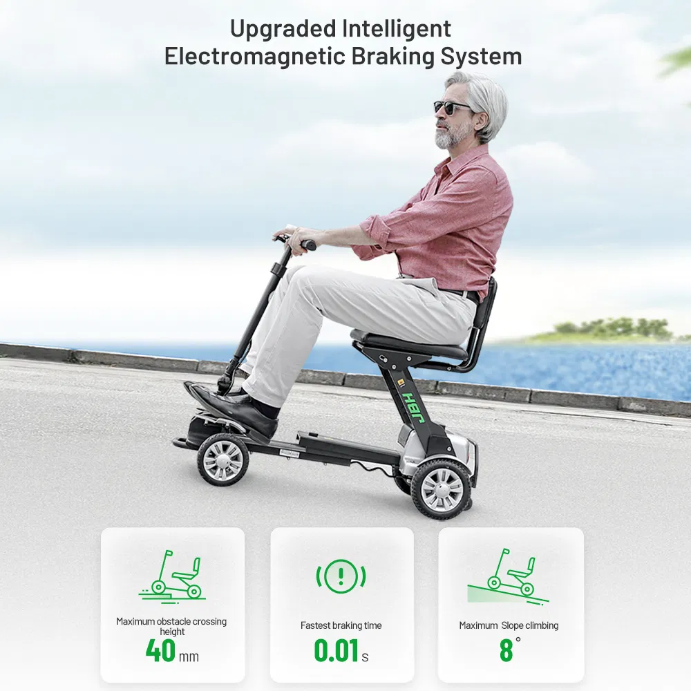 Disabled 4 Wheel Electric Folding Handicap Mobility Scooter for Elderly