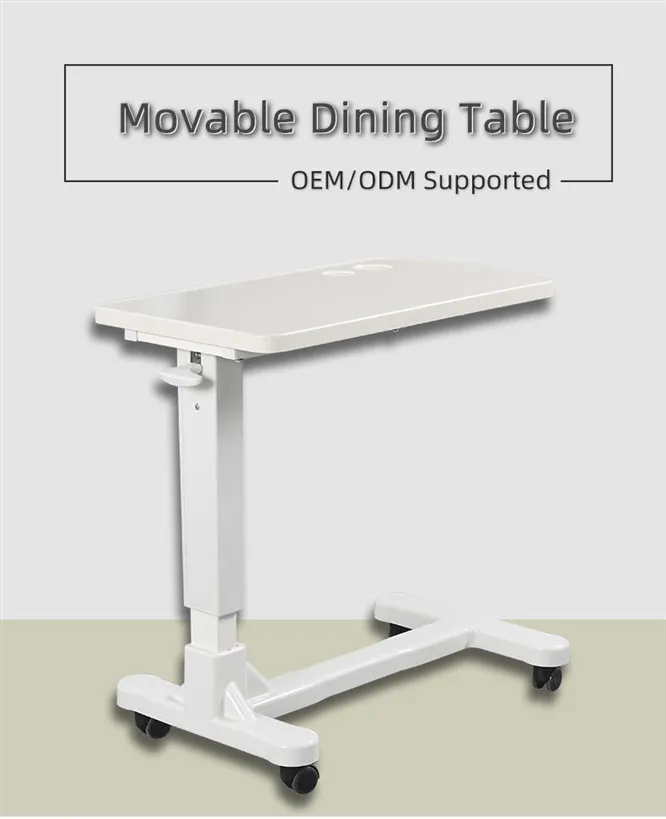 Hospital Overbed Bedside Table Details