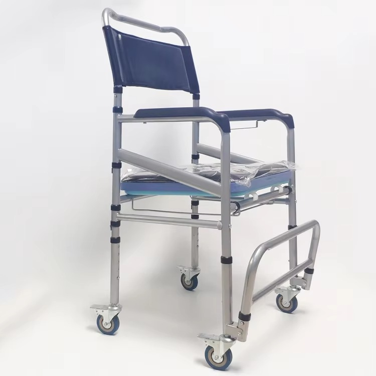 Affordable Patient Transfer Wheelchair Commode for Elderly Care