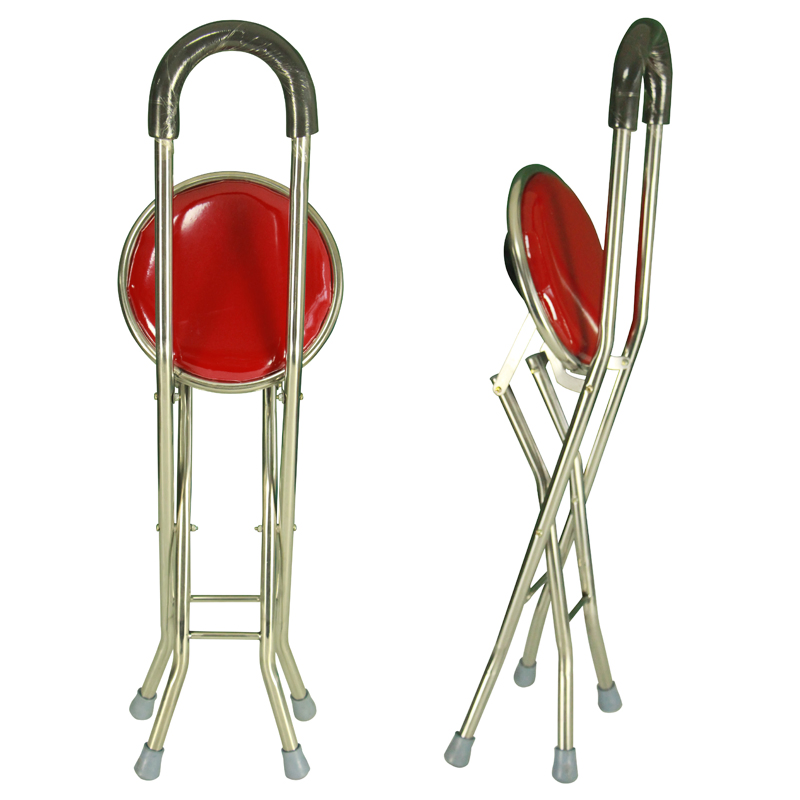 Stainless Steel Materials Cane Stool Walking Aid Chair