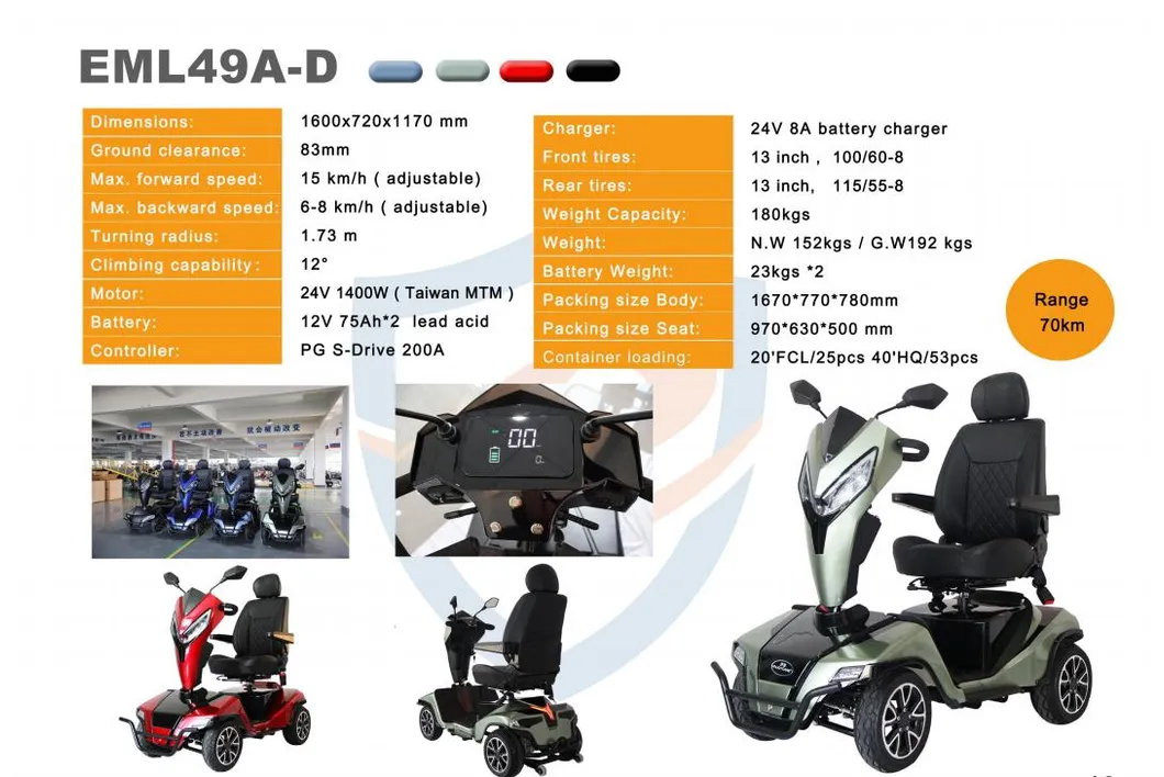 Heavy Duty Mobility Scooter View 4