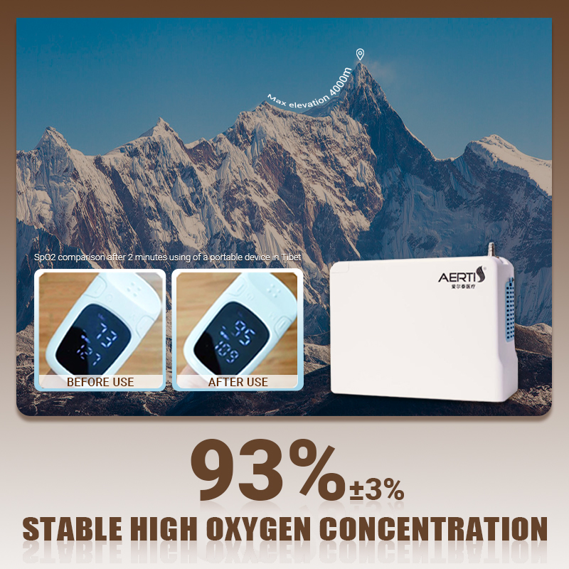 5L Pulse Battery Portable 2.35kg Oxygen Machine Concentrator Oxygen-Concentrator for Car and Travel