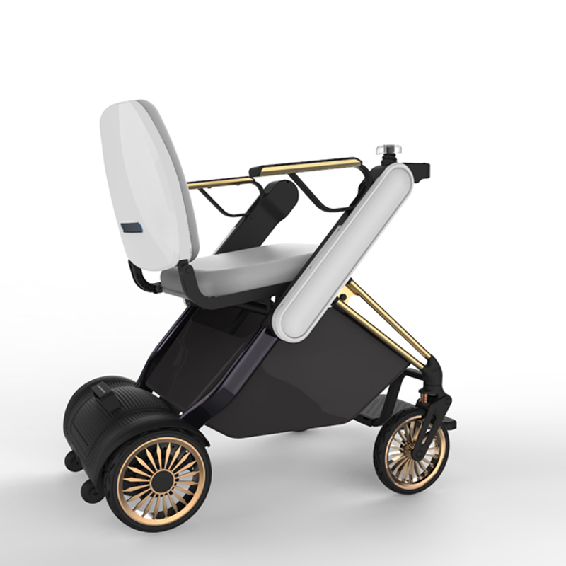 Comfortable Lumbar Support Illuminated Lighting Strong Shock Absorption Smooth Ride Mobility Handicap Electric Scooter H7