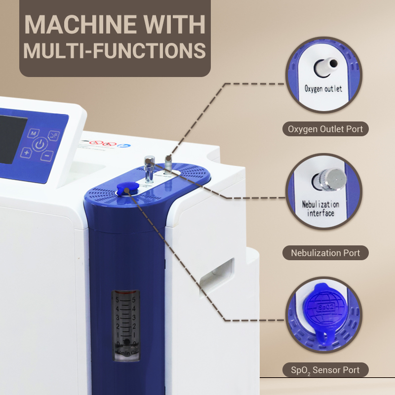 24hours Running 5L Oxygen Concentrator Home Care Hypoxia Oxygen Machine