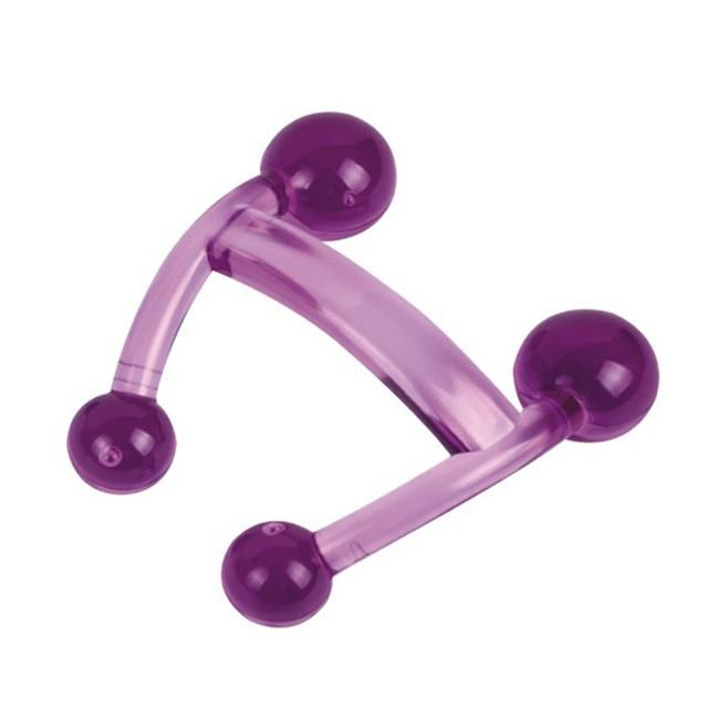 Plastic Small Handheld Reflexology 4 Points Quad H Shaped Facial Back Neck Body Relaxing Acupressure SPA Therapy Massage Tool