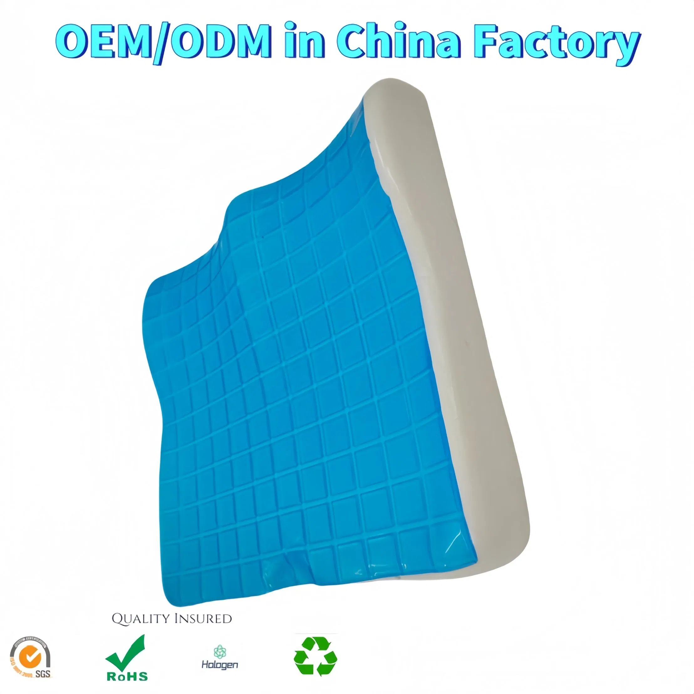 Custom Soft Gel Wheelchair Seat Cushion for Bedsore Relieve Sciatica Pain Chair Cushion with Anti-Slip Cover