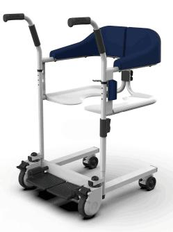 Steel Handicapped Transfer Chair with Commode