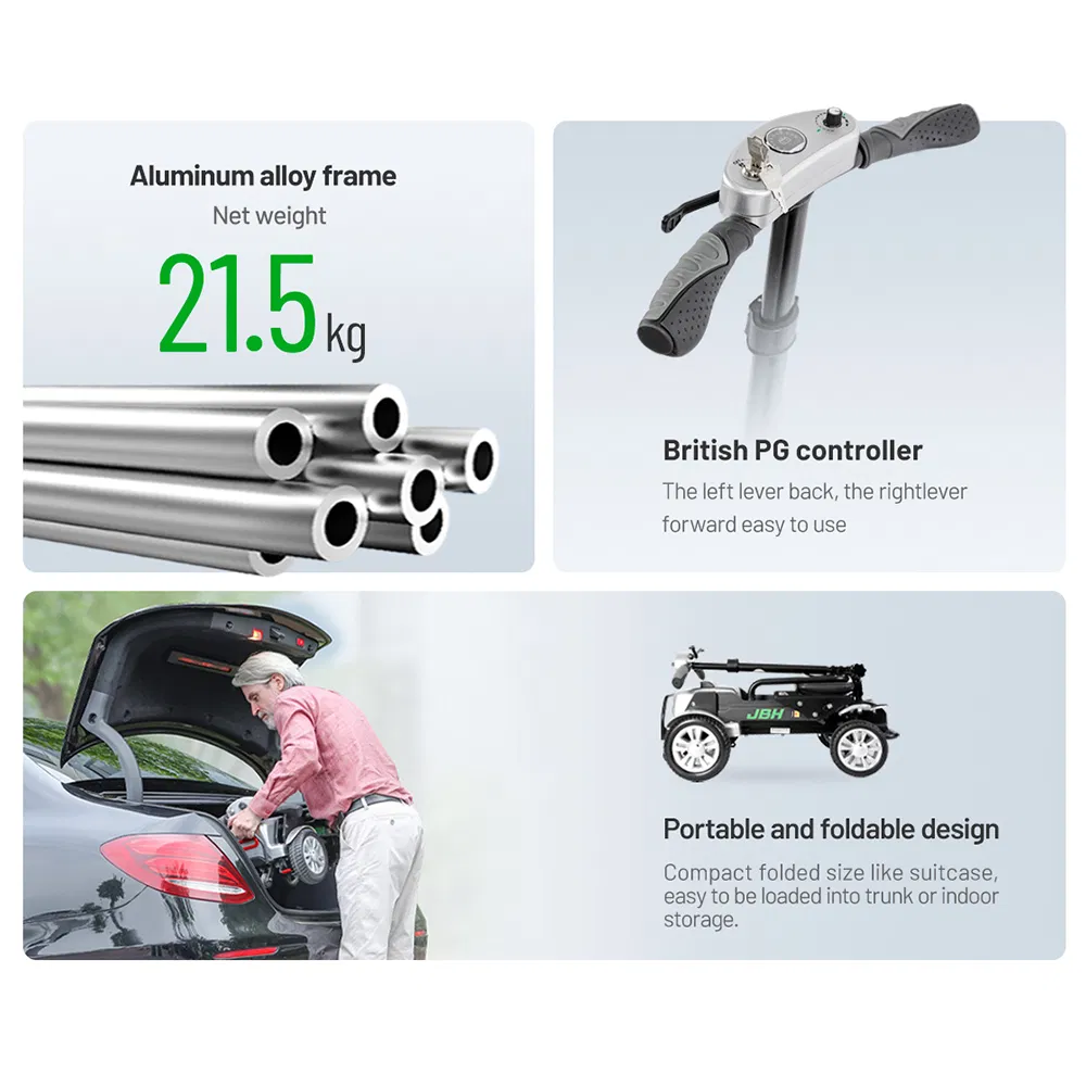 Disabled 4 Wheel Electric Folding Handicap Mobility Scooter for Elderly