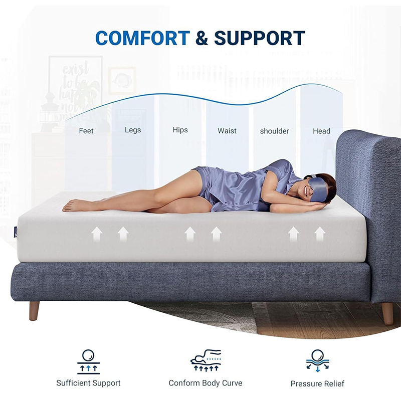 10 Inch Full Size Mattress, Bamboo Charcoal Memory Foam Full Mattress in a Box for Cool Sleep &amp; Pressure Relief