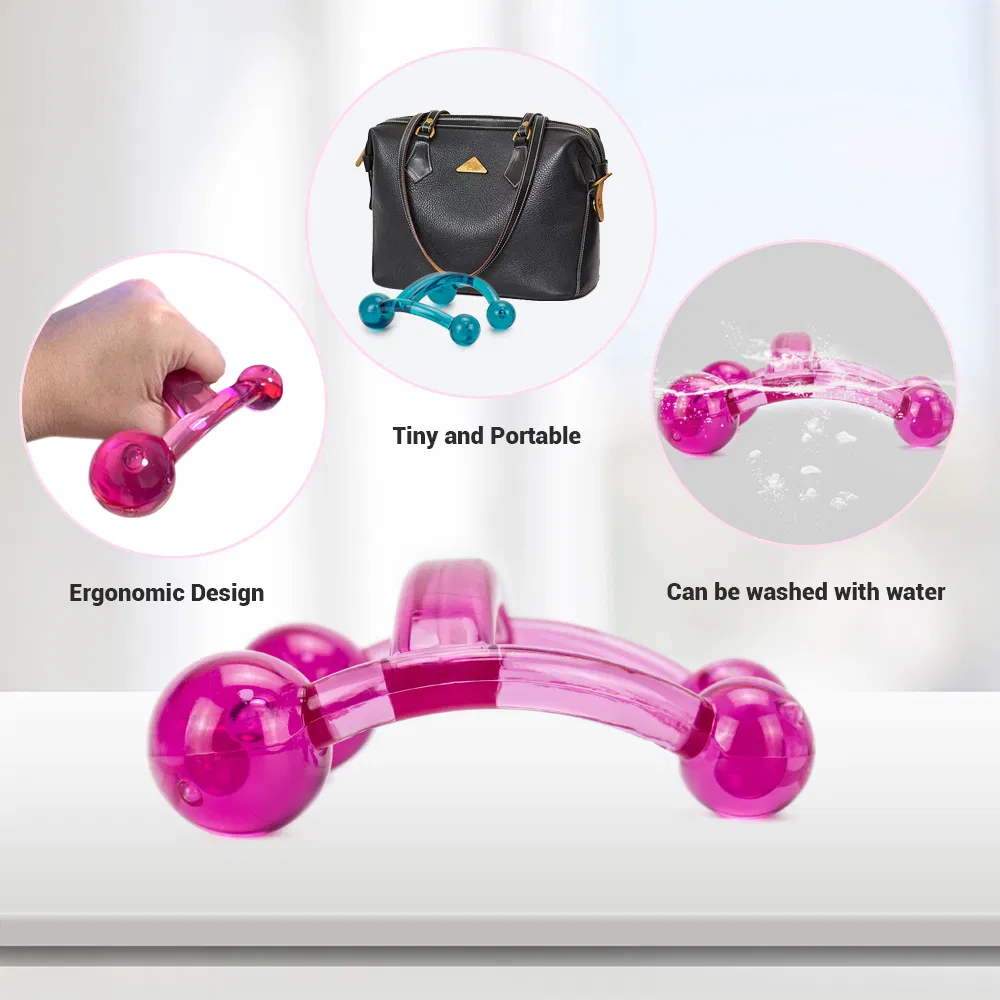 Plastic H-Shaped Massager Relax Muscles Massage Tool Handheld Therapy Massage Tool