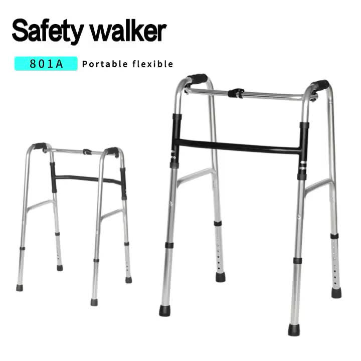 Walking Aid for Disabled Elderly Rehabilitation Durable and Portable with Wheels Walker