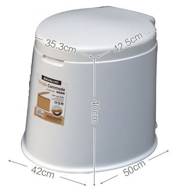 High Quality Plastic Movable Commode (SC-MC01)