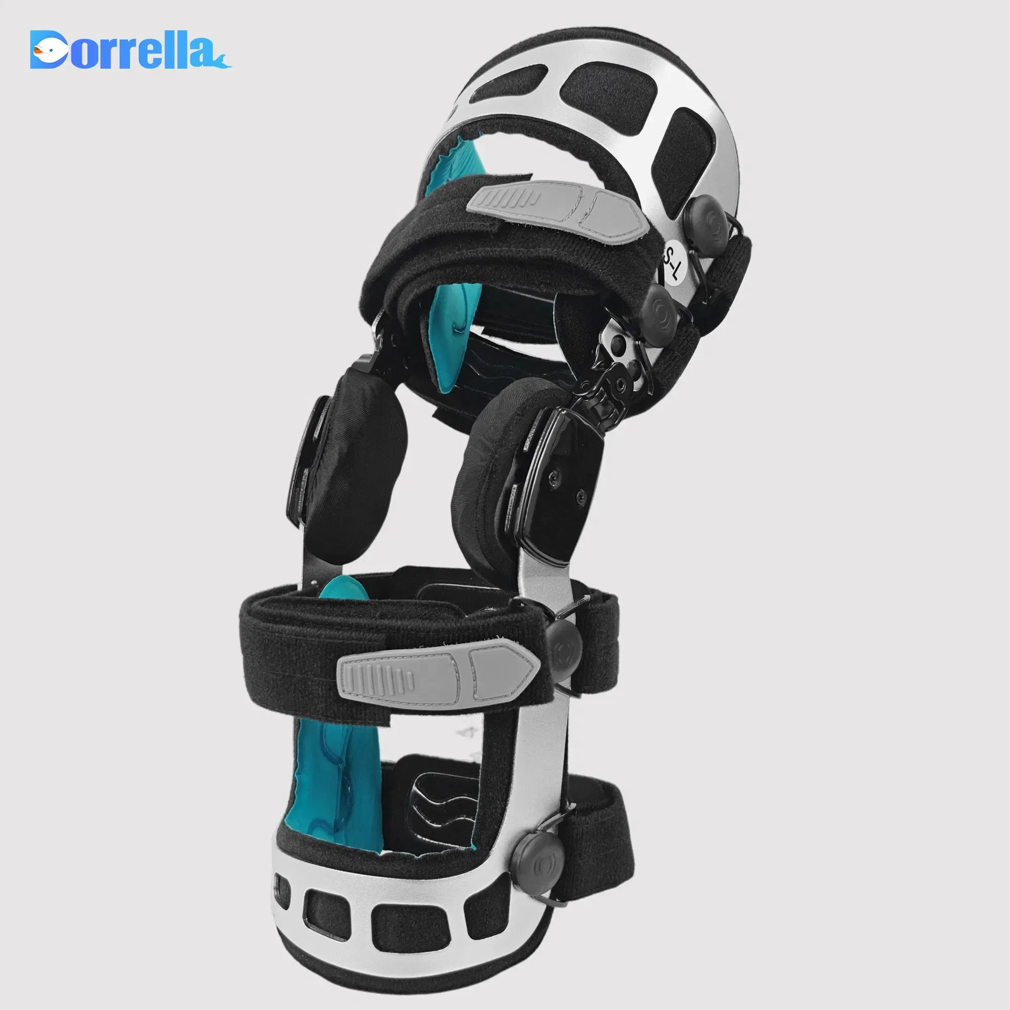 Hinged Leg Immobilizer Orthopedic OA Knee Brace Stable Metal Shell for Physical Therapy Knee Brace