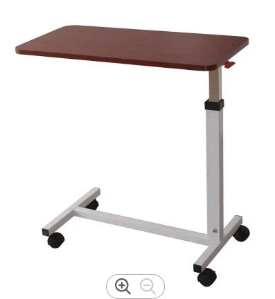 Detachable Rotary Movable Epoxy Overbed Table Hospital Table Patient Bedside Table